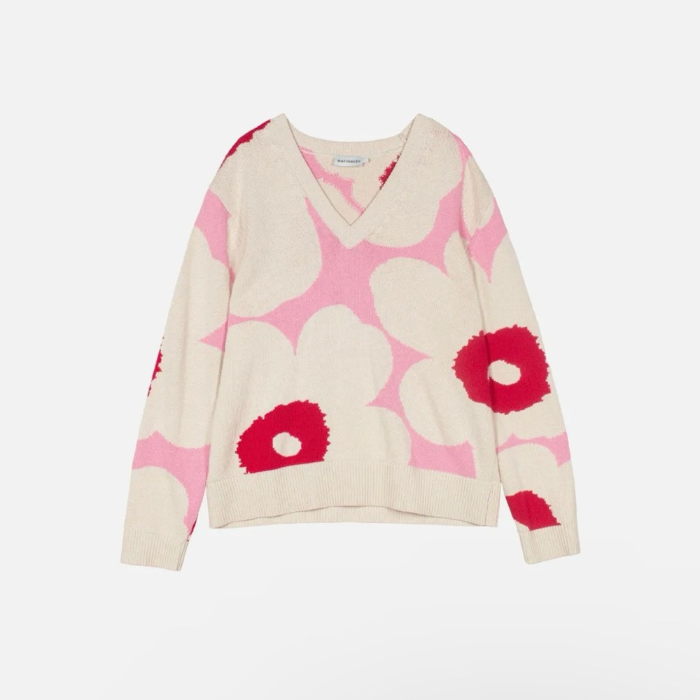 Marimekko Päivä Unikko
Knitted cotton pullover